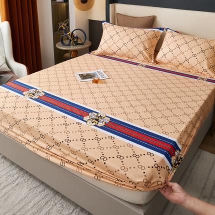 91家纺网 家纺一手货源 找家纺 衿成家纺 2025新款加厚纯色磨毛床笠 小蜜蜂