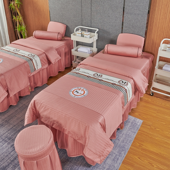 91家纺网 家纺一手货源 找家纺 不打烊家纺 2022新款焕彩尼美容床罩系列套件-如约而至 如约而至-玉色