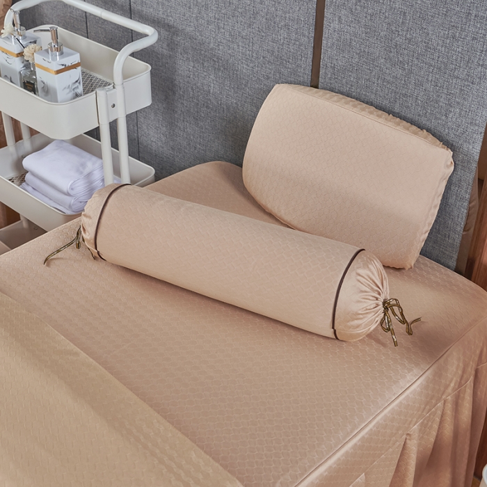 91家纺网 家纺一手货源 找家纺 不打烊家纺 2022新款焕彩尼美容床罩系列套件山清水秀-驼色