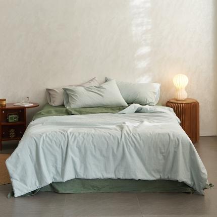 91家纺网 家纺一手货源 找家纺 （总）莱宁被业 2023新款无印风A类色织水洗天丝棉夏被