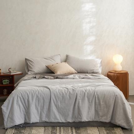 91家纺网 家纺一手货源 找家纺 （总）莱宁被业 2023新款无印风A类色织水洗天丝棉夏被