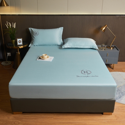 91家纺网 家纺一手货源 找家纺 冰丝床笠单件可水洗夏天床罩防尘罩轻奢床套罩床垫套罩全包三件套