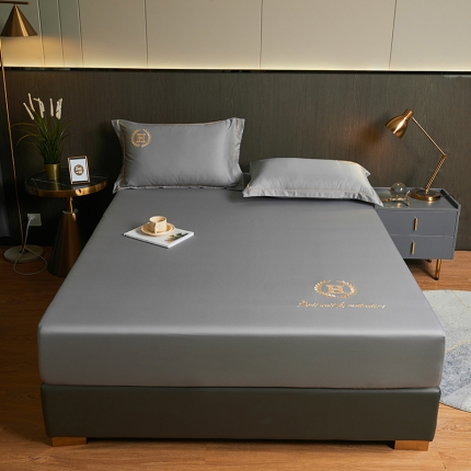 91家纺网 家纺一手货源 找家纺 冰丝床笠单件可水洗夏天床罩防尘罩轻奢床套罩床垫套罩全包三件套