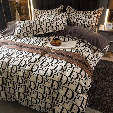 富之航 2022大版数码印花亚棉磨毛四件套 迪克