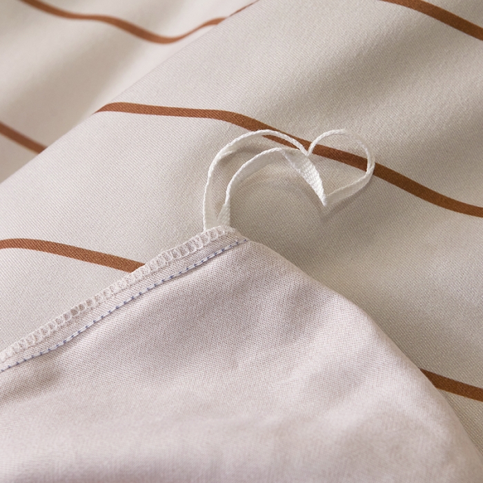 91家纺网 家纺一手货源 找家纺 富之航 2023大版数码印花亚棉磨毛四件套 条纹格调