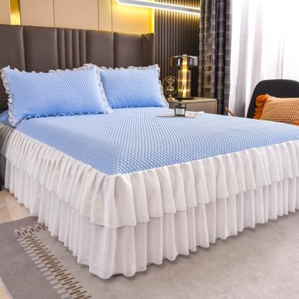 91家纺网 家纺一手货源 找家纺 （总）锦罗绣 2024新款冰豆豆凉席 床裙款