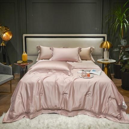 榻尚 2023新款TS-天丝夏被四件套系列-柏曼系列 -魅粉