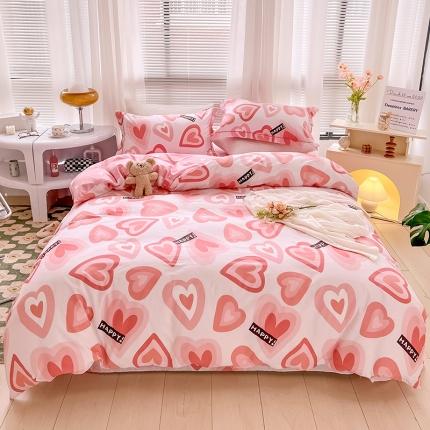 91家纺网 家纺一手货源 找家纺 总乐童 新款全棉网红直播爆款吊边一字绣工艺款四件套（一）