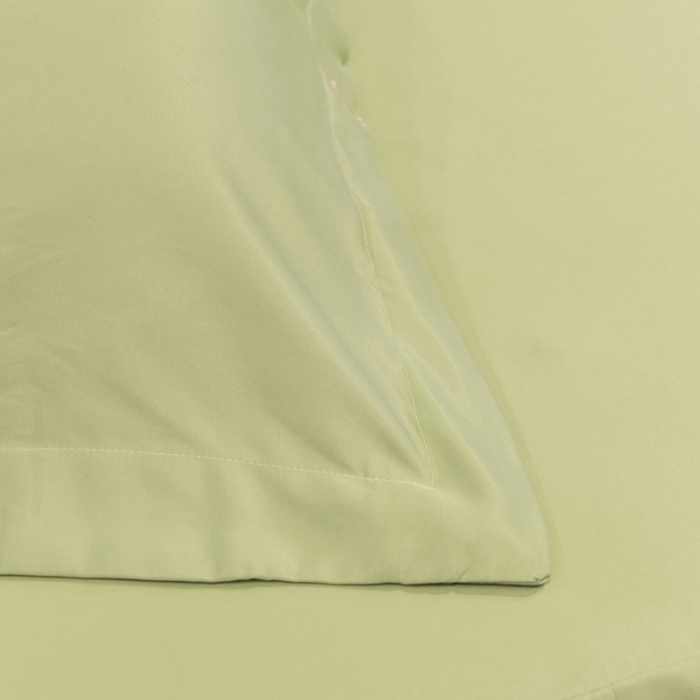 91家纺网 家纺一手货源 找家纺 艾米 2025新款春夏水洗真丝四件套-星月 薄荷绿