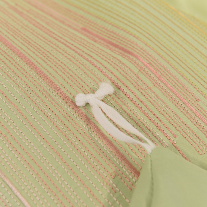 91家纺网 家纺一手货源 找家纺 艾米 2025新款春夏水洗真丝四件套-星月 薄荷绿