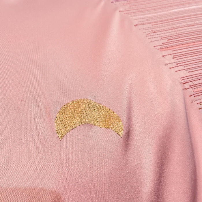 91家纺网 家纺一手货源 找家纺 艾米 2025新款春夏水洗真丝四件套-星月 豆沙