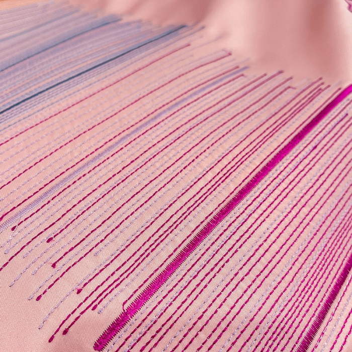 91家纺网 家纺一手货源 找家纺 艾米 2025新款春夏水洗真丝四件套-星月 豆沙