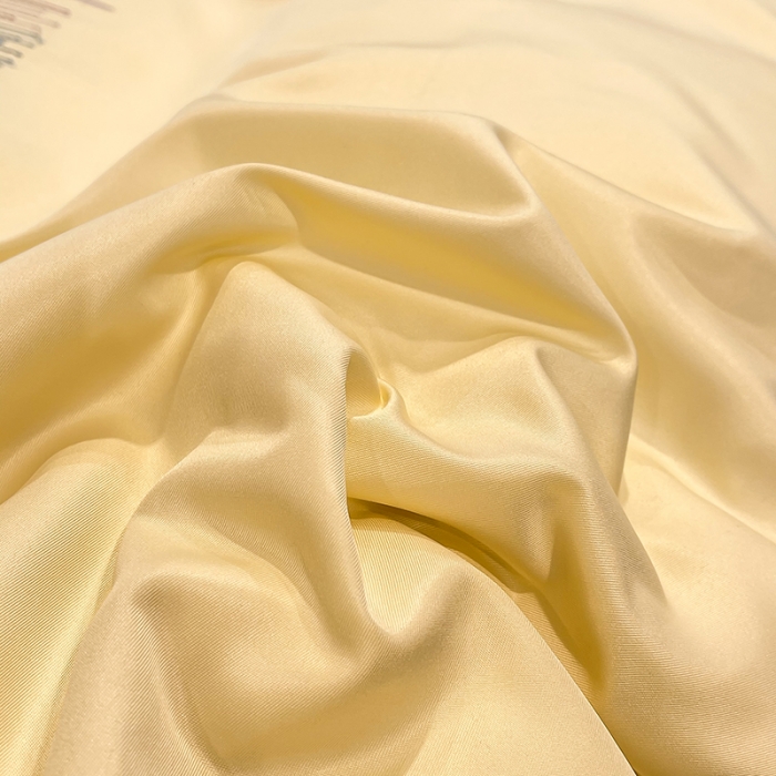 91家纺网 家纺一手货源 找家纺 艾米 2025新款春夏水洗真丝四件套-星月 鹅黄