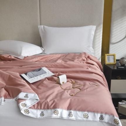 凡客家居2022新款水洗天丝薄荷纤维山茶花赫本夏被赫本-豆沙