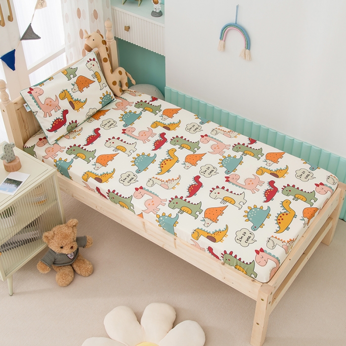 91家纺网 家纺一手货源 找家纺 定做60支全棉贡缎儿童上下床床笠宝宝床罩纯棉婴儿薄床垫保护套