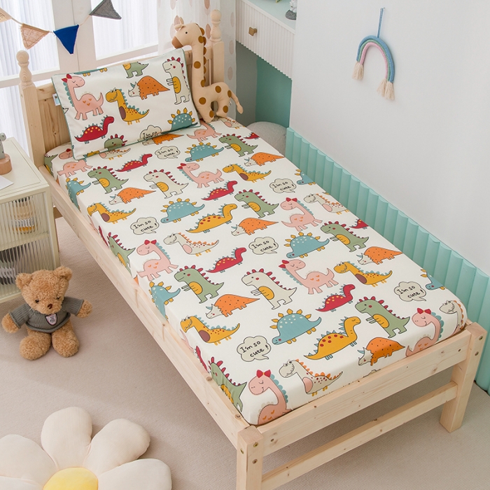 91家纺网 家纺一手货源 找家纺 定做60支全棉贡缎儿童上下床床笠宝宝床罩纯棉婴儿薄床垫保护套