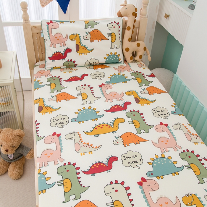 91家纺网 家纺一手货源 找家纺 定做60支全棉贡缎儿童上下床床笠宝宝床罩纯棉婴儿薄床垫保护套