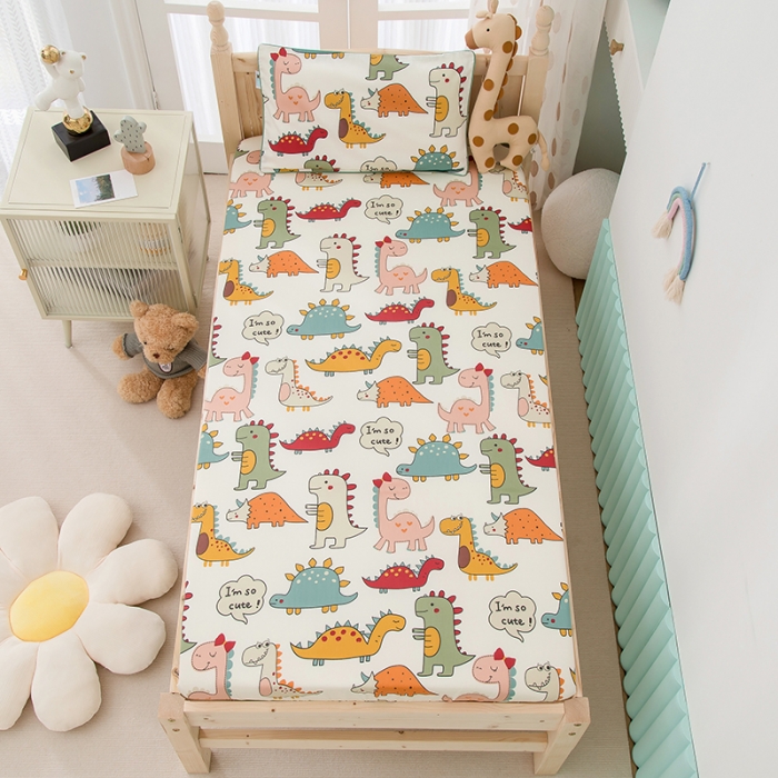 91家纺网 家纺一手货源 找家纺 定做60支全棉贡缎儿童上下床床笠宝宝床罩纯棉婴儿薄床垫保护套