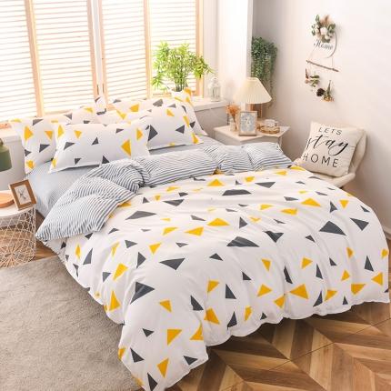 91家纺网 家纺一手货源 找家纺 赫然家纺 新款芦荟棉单品被套 莫妮卡