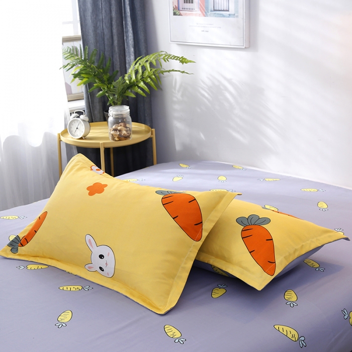 91家纺网 家纺一手货源 找家纺 赫然家纺 新款舒适柔软亲肤爆款芦荟棉四件套货源充足 花心萝卜