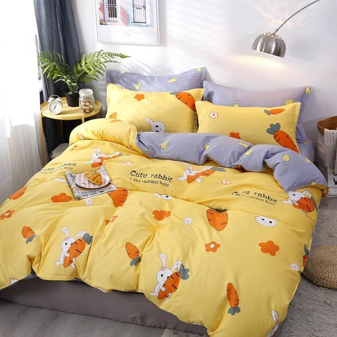 91家纺网 家纺一手货源 找家纺 赫然家纺 新款舒适柔软亲肤爆款芦荟棉四件套货源充足 花心萝卜