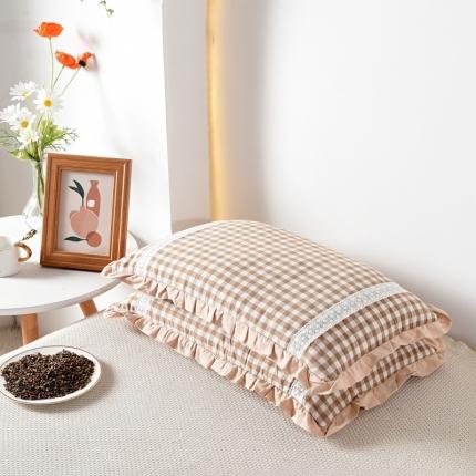 91家纺网 家纺一手货源 找家纺 总织布人2022新款全棉水洗棉荞麦枕头枕芯-大花边系列