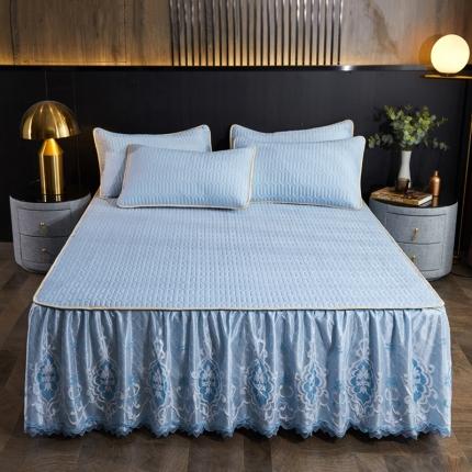 91家纺网 家纺一手货源 找家纺 （总）湘之帛 2024新款乳胶印花床裙席套件