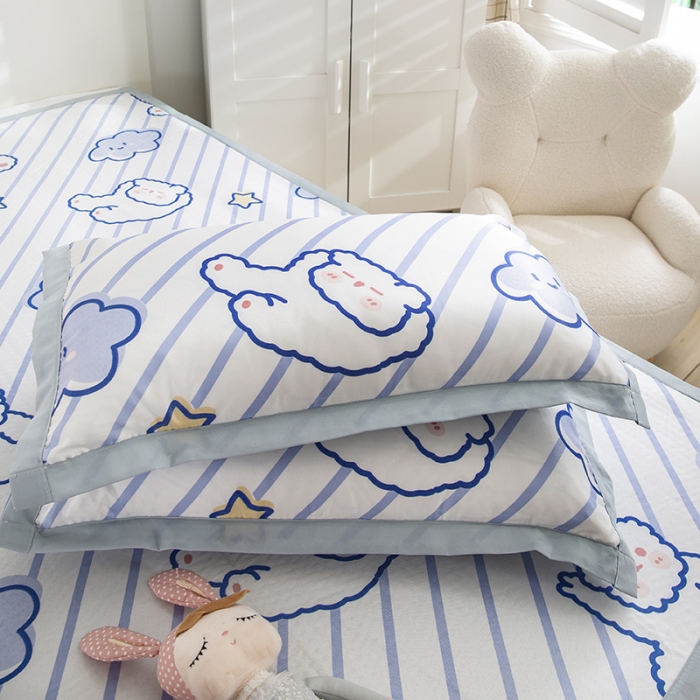 91家纺网 家纺一手货源 找家纺 琪格格 2022新款复合冰丝席凉席 简单快乐