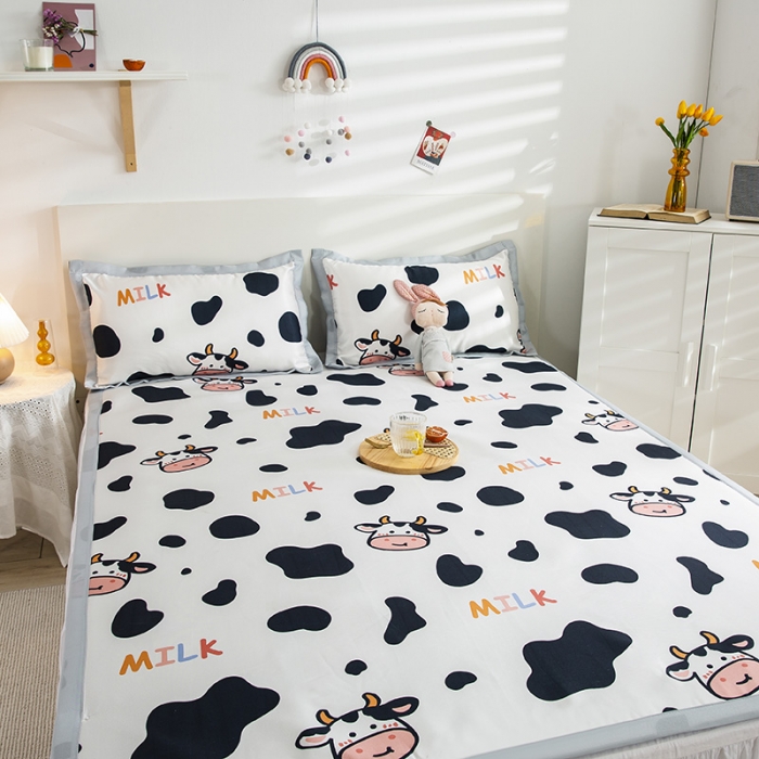 91家纺网 家纺一手货源 找家纺 琪格格 2022新款复合冰丝席凉席 小奶牛