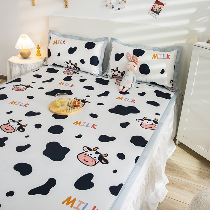 91家纺网 家纺一手货源 找家纺 琪格格 2022新款复合冰丝席凉席 小奶牛