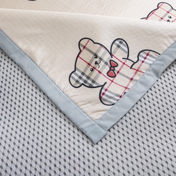 91家纺网 家纺一手货源 找家纺 琪格格 2022新款复合冰丝席凉席 英伦熊