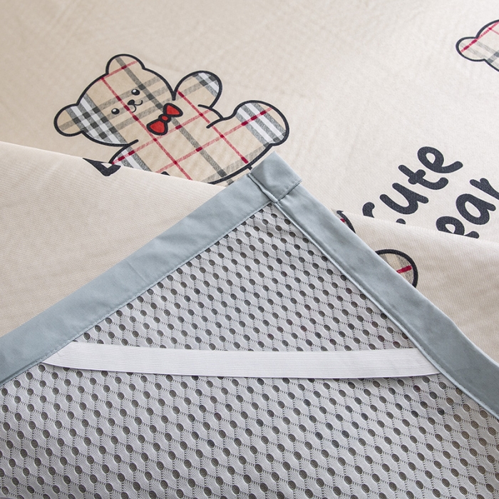 91家纺网 家纺一手货源 找家纺 琪格格 2022新款复合冰丝席凉席 英伦熊