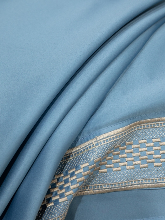 91家纺网 家纺一手货源 找家纺 欧乐蒂 2022新款A版水洗真丝B版全棉四件套-简爱 简爱-宾利蓝