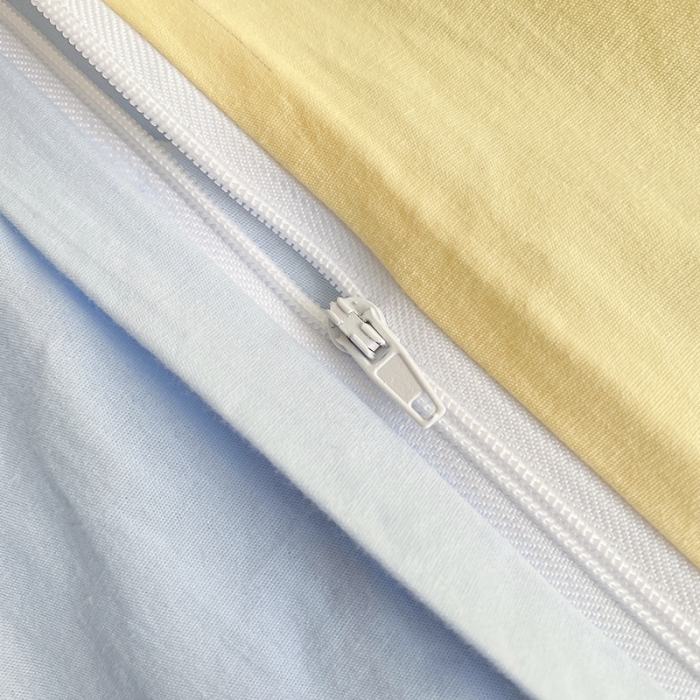 91家纺网 家纺一手货源 找家纺 沐慕 2022新款全棉工艺款四件套-柿柿好鸭 柿柿好鸭-黄