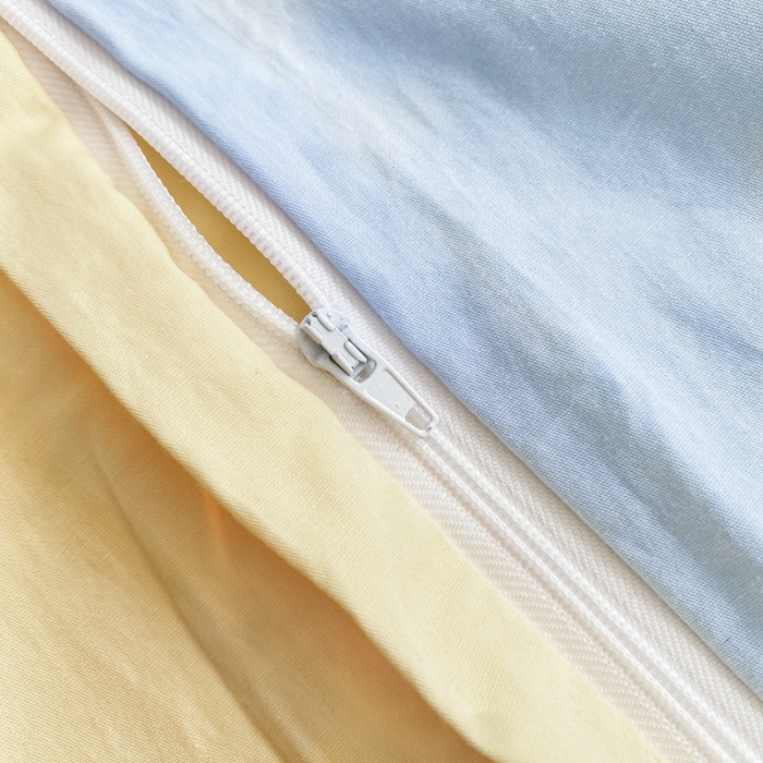 91家纺网 家纺一手货源 找家纺 沐慕 2022新款全棉工艺款四件套-柿柿好鸭 柿柿好鸭-蓝