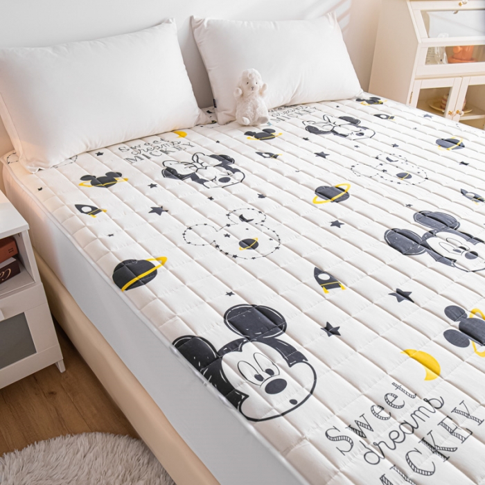 91家纺网 家纺一手货源 找家纺 （总）鑫钰2023新款迪士尼全棉床笠纯棉抗菌床罩席梦思保护罩