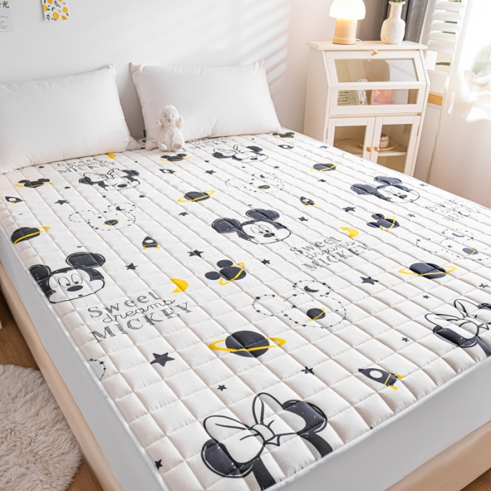91家纺网 家纺一手货源 找家纺 （总）鑫钰2023新款迪士尼全棉床笠纯棉抗菌床罩席梦思保护罩