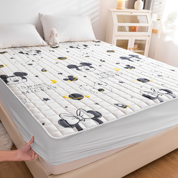 91家纺网 家纺一手货源 找家纺 （总）鑫钰2023新款迪士尼全棉床笠纯棉抗菌床罩席梦思保护罩