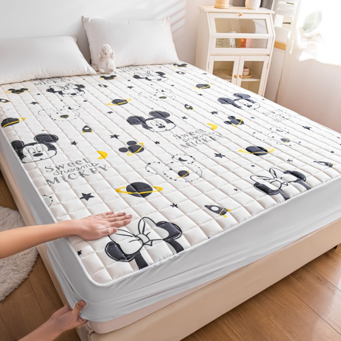 91家纺网 家纺一手货源 找家纺 （总）鑫钰2023新款迪士尼全棉床笠纯棉抗菌床罩席梦思保护罩