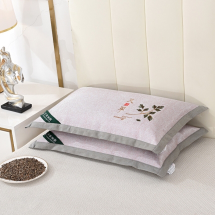 91家纺网 家纺一手货源 找家纺 2022新款冰丝凉席枕头荞麦枕枕芯加枕套