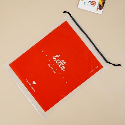 91家纺网 家纺一手货源 找家纺 小项包装 抽绳袋束口袋家纺包装多尺寸多色可定 红