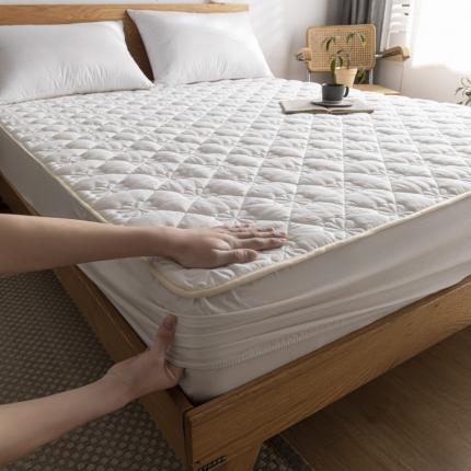 91家纺网 家纺一手货源 找家纺 （总）东宇 2022新款色织全棉水洗棉夹棉床笠