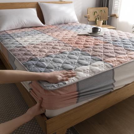 91家纺网 家纺一手货源 找家纺 （总）东宇 2022新款色织全棉水洗棉夹棉床笠