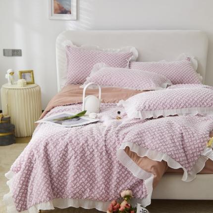 91家纺网 家纺一手货源 找家纺 （总）凡客 2022新款大豆剪花奈斯夏被四件套学生宿舍