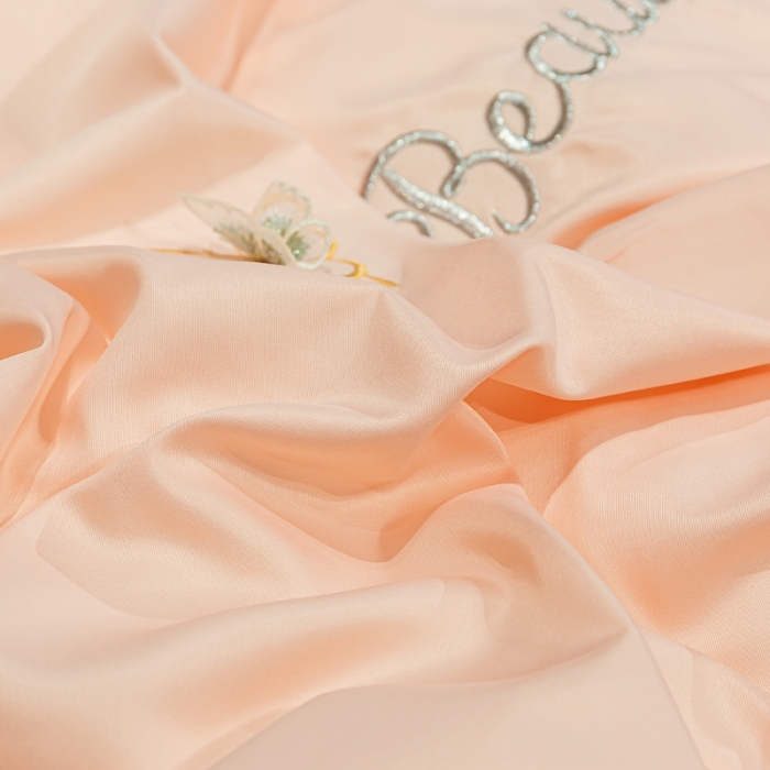 91家纺网 家纺一手货源 找家纺 邦妮家纺 2024新款水洗天丝刺绣四件套-蝶梦 蝶梦-粉玉