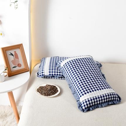 91家纺网 家纺一手货源 找家纺 总 织布人 2022新款全棉水洗棉荞麦枕头枕芯-大花边系列