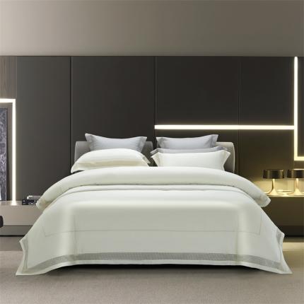 91家纺网 家纺一手货源 找家纺 淼铭家纺 秋冬新品双股-温莎公爵系列套件 珍珠白