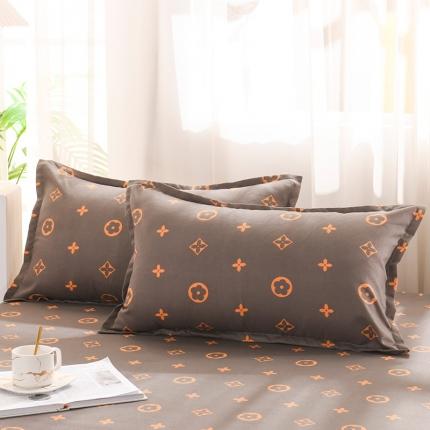 赫然 新款斜纹磨毛单品枕套 路易斯