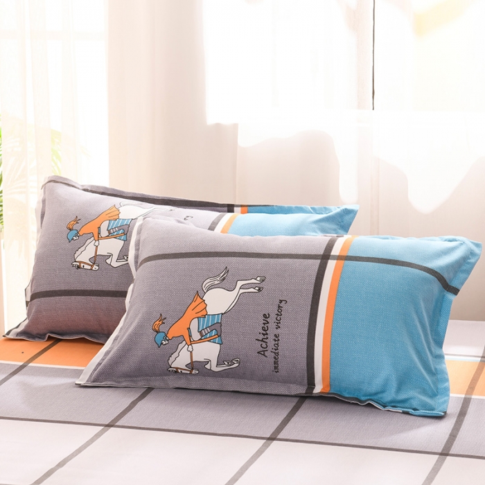 91家纺网 家纺一手货源 找家纺 赫然 新款斜纹磨毛单品枕套 追风骑士