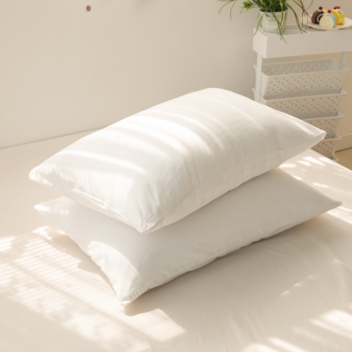 91家纺网 家纺一手货源 找家纺 安莱生活 2022新款不染单品枕套一只 纯素白